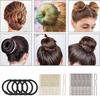 53 шт./набор Волшебный пучок для волос Пончик Бублик Для инструментов для волос Заколка Аксессуары для волос для женщин Свадебная укладка Инструменты для плетения