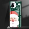 Стеклянный чехол для Xiaomi Poco X3 NFC 11 Lite 11T F3 M3 для Redmi Note 11 10 9 8 Pro 10S 9S 9A 9C Чехол для телефона Снеговик Рождество