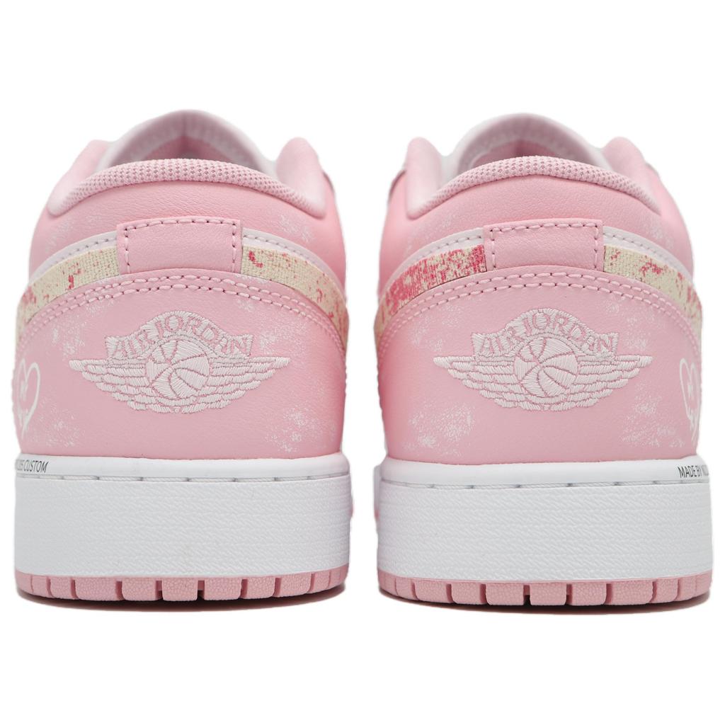 Jordan Air Jordan 1 Low Винтажные Баскетбольные Кроссовки Женские Розовые Белые 553560-614(Team82-)