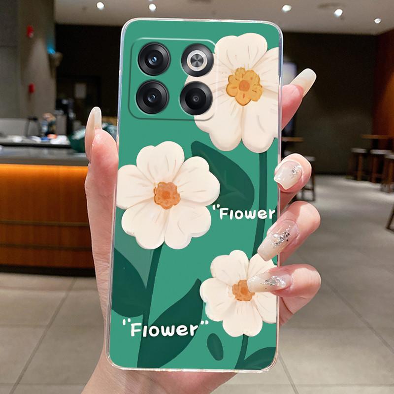 Phone Case For OnePlus Ace Pro/10T Casing Clear Slim Soft Silicone TPU Case Luxury Fashion Butterfly Flower Patterns Back Cover