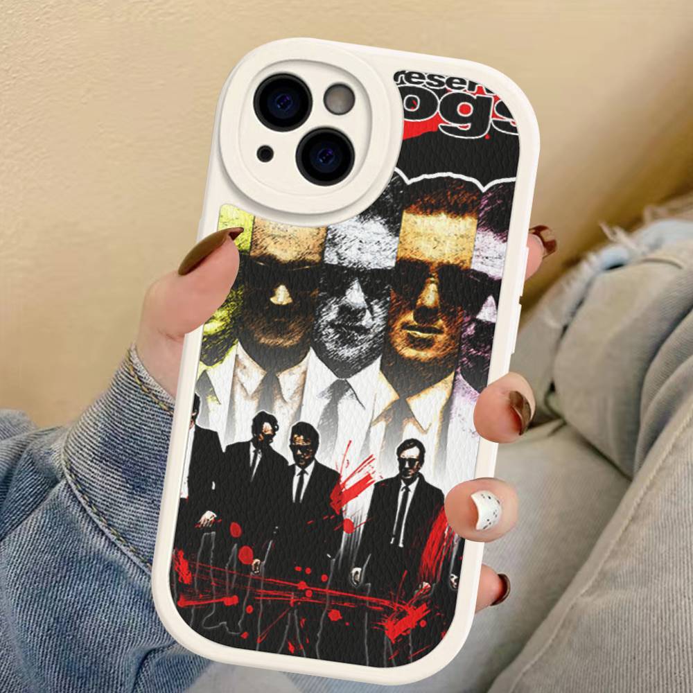Crime Movie Reservoir-Dog Leather Phone Case For IPhone 16 16e 15 14 13 12 11 Pro Max Plus Mini Cover