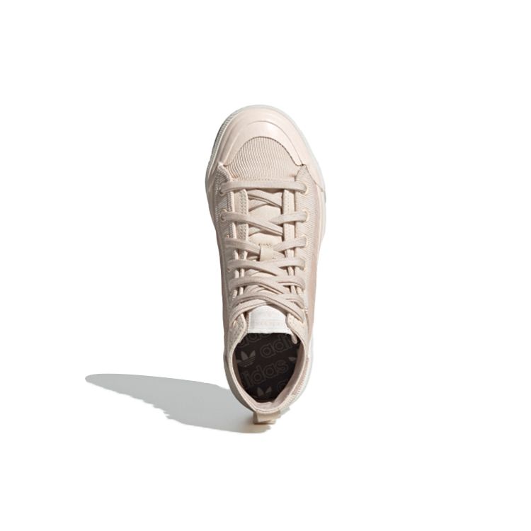 adidas Оригинальные Nizza Hi DL Ретро Повседневные Высокие Кеды для Скейтбординга Женские Кроссовки Розовый Белый GZ2648