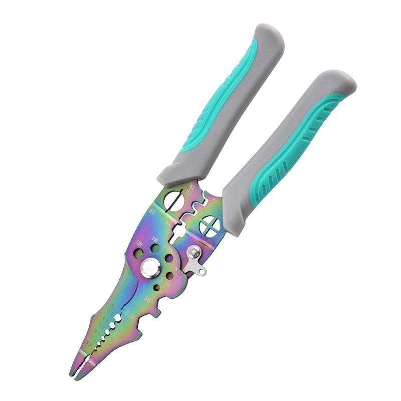 Инструмент для снятия изоляции, плоскогубцы для зачистки, регулируемый инструмент для зачистки электрических проводов, нескользящий инструмент для снятия изоляции, кримпер для электрического кабеля