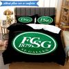 3PCS Saint Gall Green And White Heritage Bedding Set 2D Printing (Includes 1 Duvet Cover + 2 Pillowcases Coreless), Bedroom decor,Fan gift