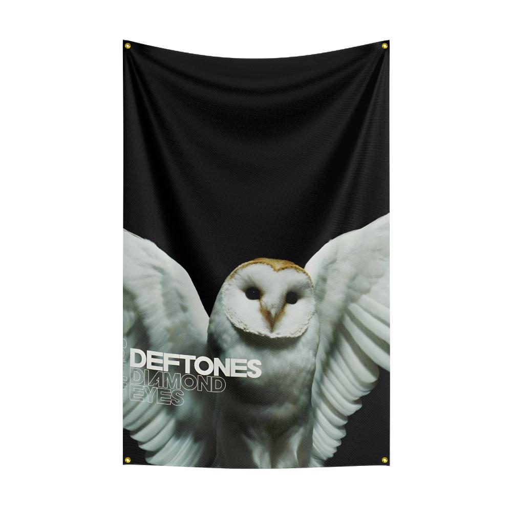 Retro Band D-Def-to-nes Flag Custom Flags Wall Hanging Tapestry Outdoor Decorative flag Background Blanket for Garage Room