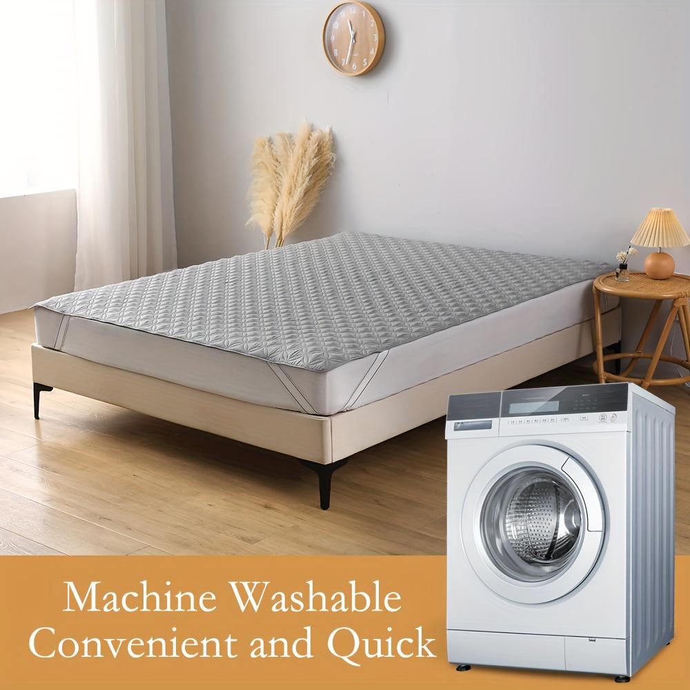 Водонепроницаемый защитный чехол для матраса с эластичной лентой, мягкий дышащий чехол для матраса для кровати, серый/белый/зеленый/синий