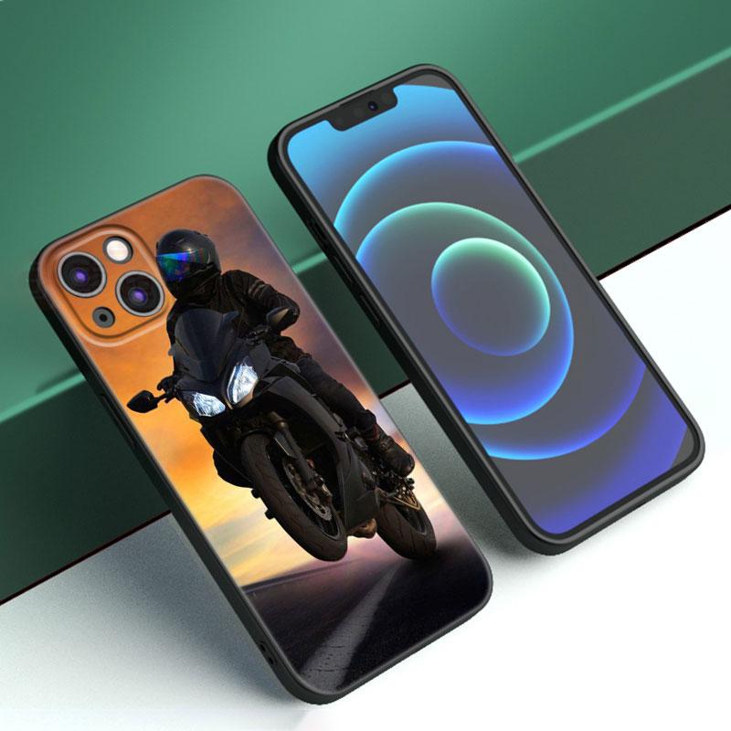 Чехол для телефона Moto Cross Motorcycle Sports для Apple iPhone 12 13 Mini 11 14 15 Pro Max 7 8 Plus X XR XS SE 2020 2022, черный чехол
