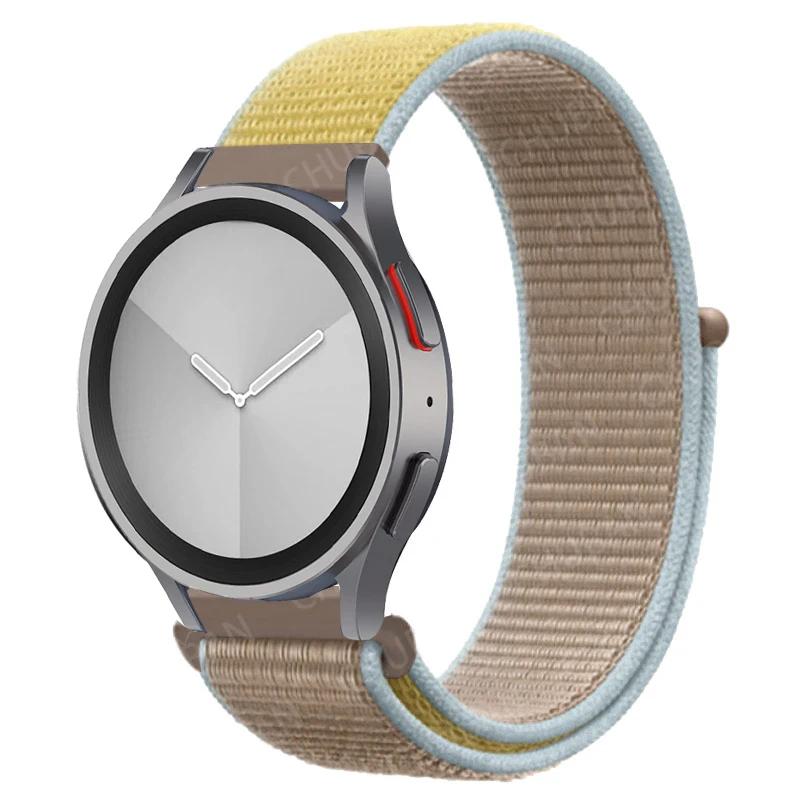 Nylon Loop Band For Samsung Galaxy Watch 6/5/pro/4/Classic/active 2 43-47-44mm 20mm/22mm Sport Bracelet Huawei Gt 4/2/e/3 Strap