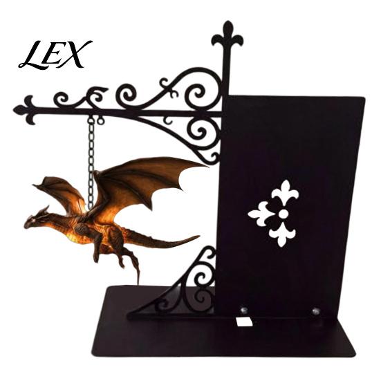 Halloween Party Decor Magical Flying Dragon Bookshelf Lamp, Warm Hanging Night Light, Fantasy Lamp Reading Nook Decor, Unique Gift for Lovers