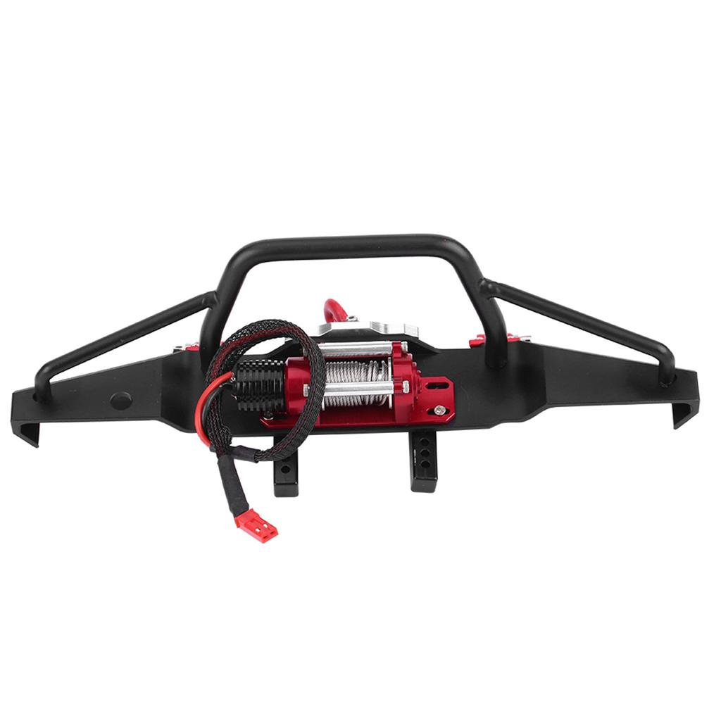 Aluminum Alloy Front Bumper with Winch for Traxxas TRX4 RC Car Crawler Upgrade Part