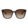 Ray-Ban Квадратные солнцезащитные очки с логотипом бренда Унисекс Пара Коричневые
