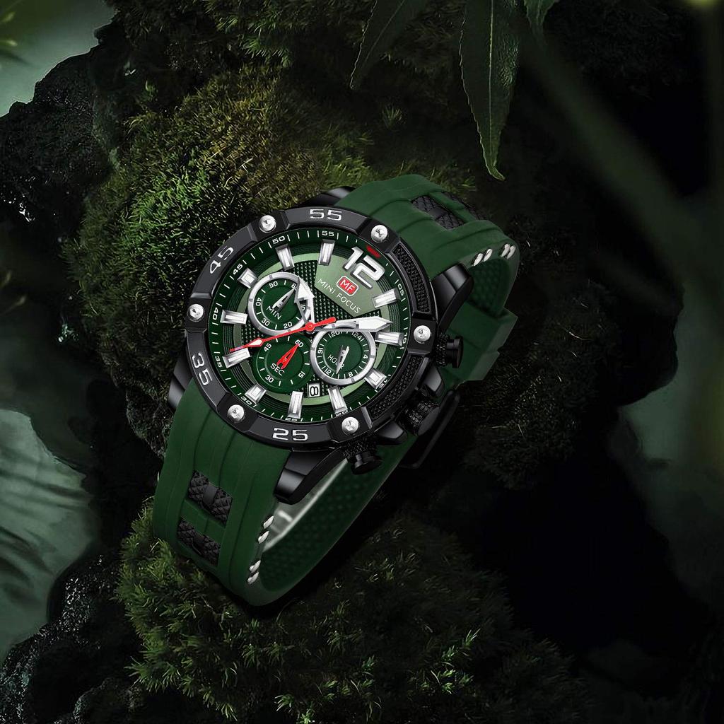 Часы Секундомер Функция Дата Водонепроницаемый Кварцевый Стильный Простые Рейтинг Повседневный Учеба Работа Аналоговый Силиконовый Ремешок Ремень Рейтинг Бренд Мужской Мужской