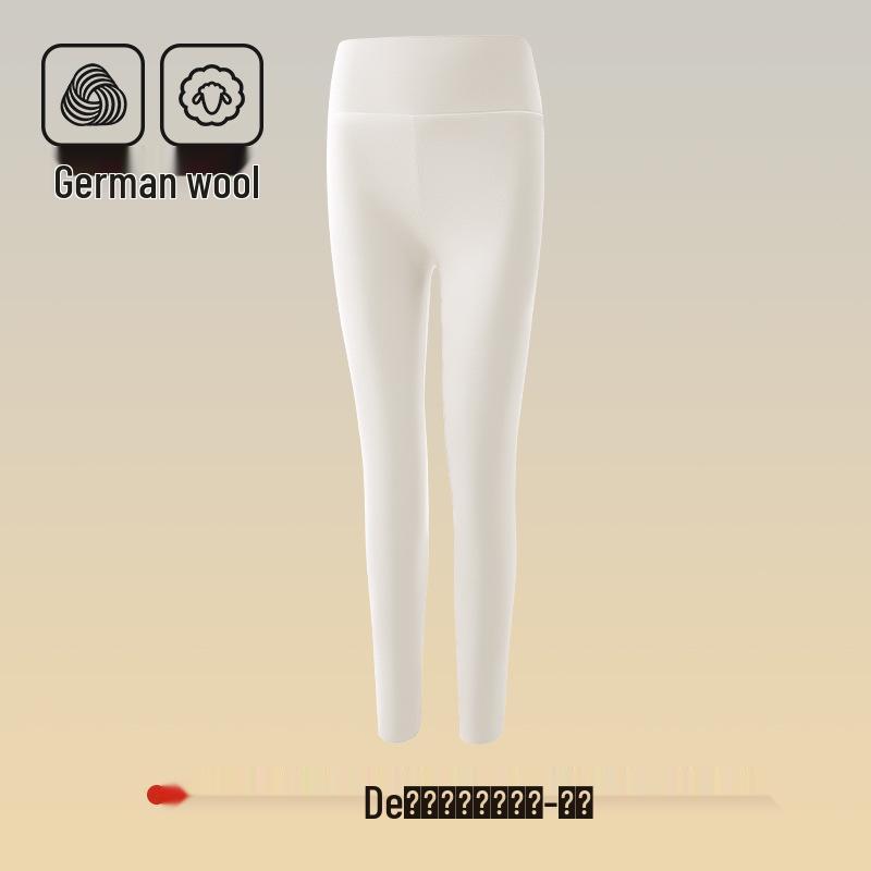 Женские теплые леггинсы из шелка Mulberry с высокой талией - антистатические, бесшовные шерстяные брюки для осени и зимы