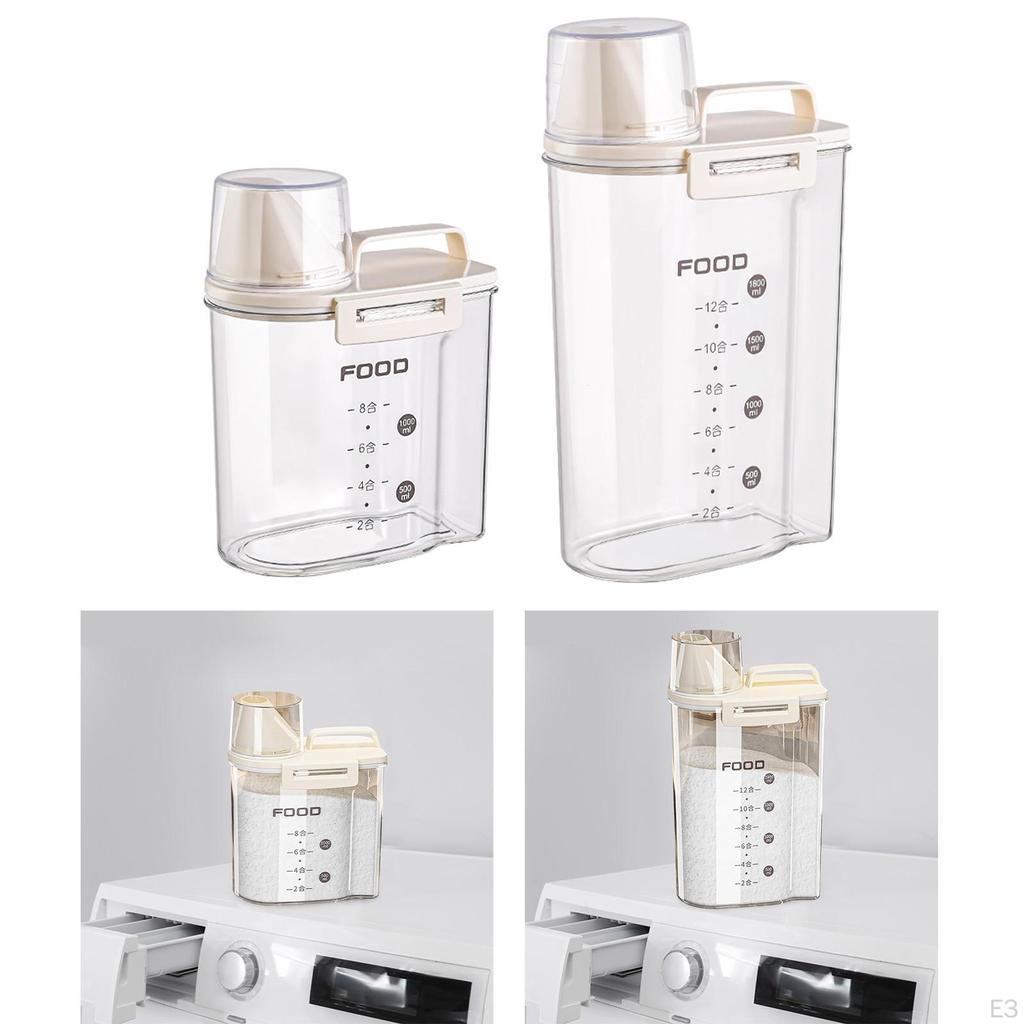 Держатель для свежего стирального порошка с мерным стаканчиком