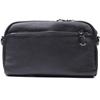 Rectangular Women's Bag with Pockets Made of Genuine Leather Vintage 22597 Black