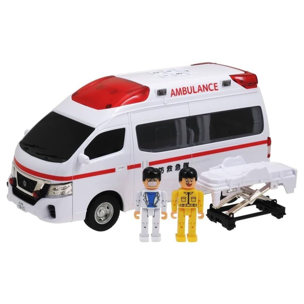 Toyco Nissan Звуковая Скорая Помощь Парамедиков Игрушечный Транспорт с Реалистичными Звуками и Светом