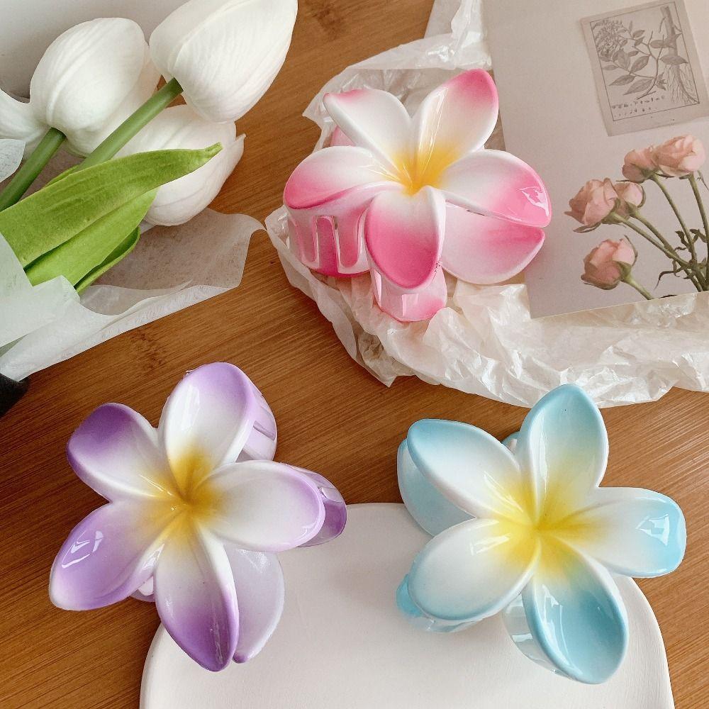 Plumeria Flower Shape Hairpins Bohemian Styling Hair Clip New Hair Claw  Summer