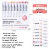 Blue Fruit M510 Soft Head Acrylic Marker Pen Set - 9 Colors for Art, Painting, and Graffiti