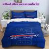 football Logo Pattern Bedding Quilt Set Quilt Cover Pillowcase Home Decoration Birthday Gift (1*duvet cover+ 2*pillowcase, without core)