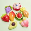 100PCS 3D Fruit Series Miniature Flat Back Resin Cabochons for Hairpin Scrapbooking DIY Home Decor Craft Accessories