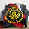 Custom Name AFC Bournemouth Crest blanket for Couch & Bed, Plush Cozy Fuzzy Blanket Super Soft & Warm Blankets for Fall and Winter. 0908252