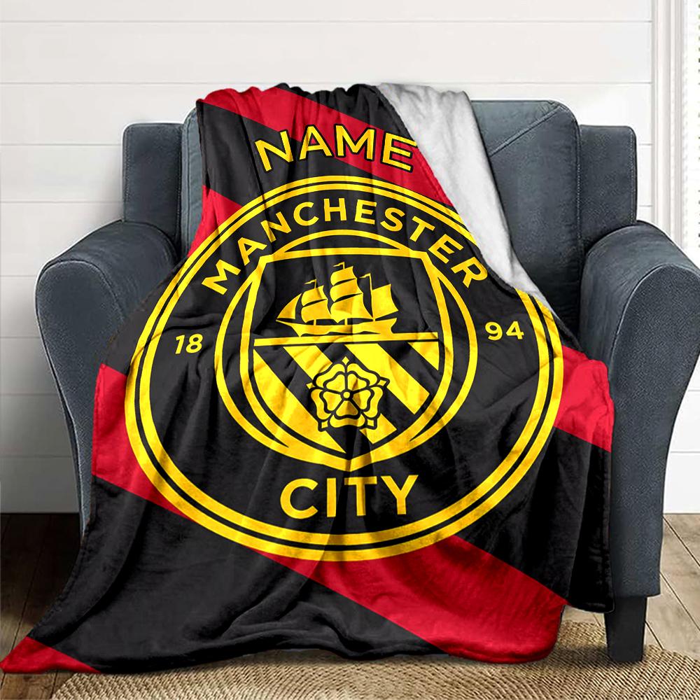 Custom Name AFC Bournemouth Crest blanket for Couch & Bed, Plush Cozy Fuzzy Blanket Super Soft & Warm Blankets for Fall and Winter. 0908252
