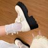 2025Waterproof Platform  Jane Single Shoes Summer New Round Head Shallow Bow Anti-slip Wear-resistant High Heels