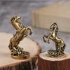 Bronze Horse Desktop Decoration Living Room Tea Table Sculpture Metal Craft Home Decorations Chinese Zodiac Horse Statue