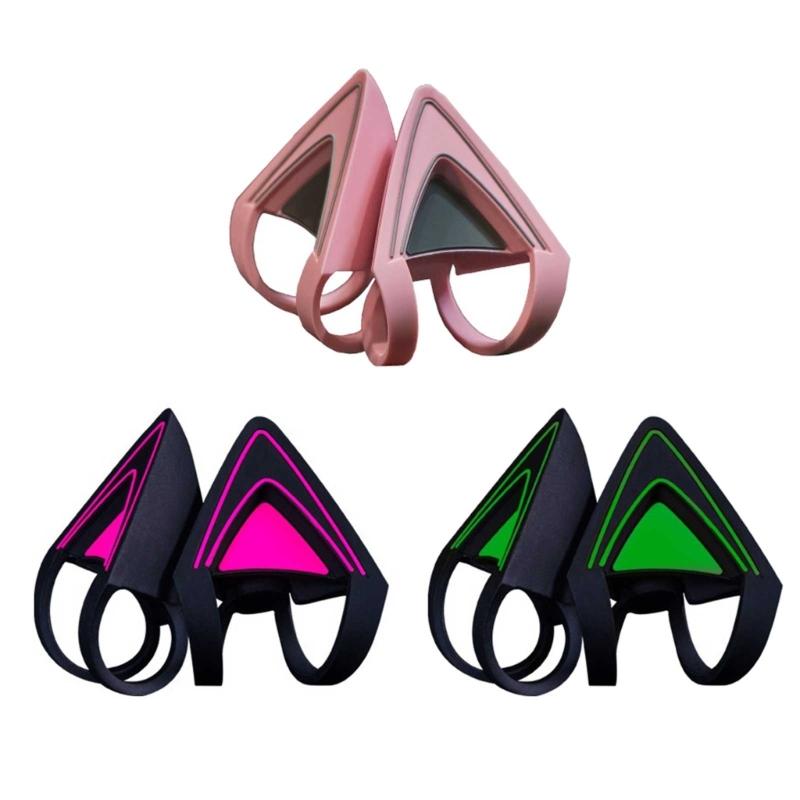 Silicone Cat Kitty Ears Lovely Attachable Accessory for  Kraken V2 special/Kraken 2019/ Kraken TE /7.1 V2 Headphone