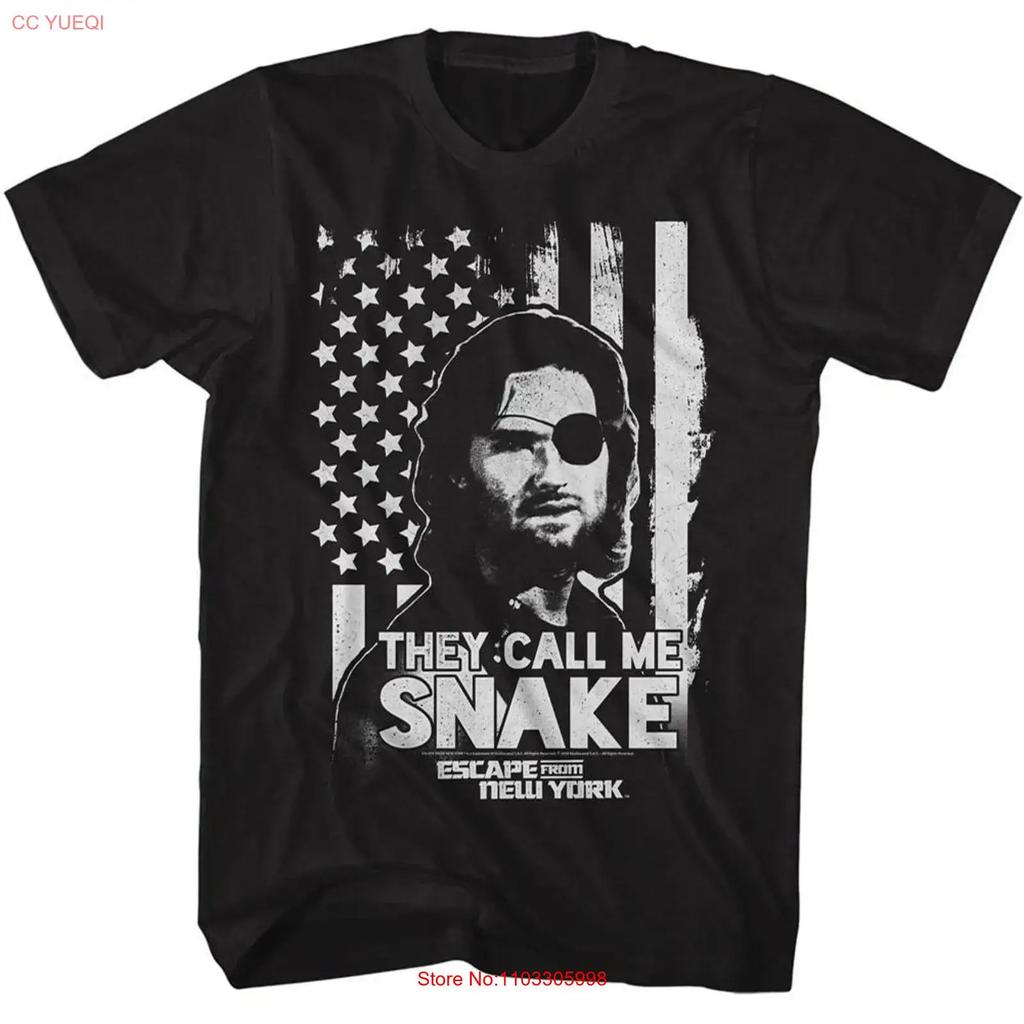 Escape From New York Flag Black Adult T Shirt Vintage Unisex Breathable Soft Stretched Stylish Graphic Comfortable