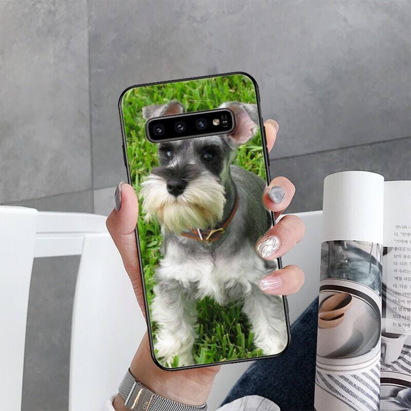 Чехол для телефона с изображением щенка шнауцера для Samsung Galaxy S22 S20 Ultra S20 S22 Plus S21 S10 S9 S8 Plus S10E S20 FE