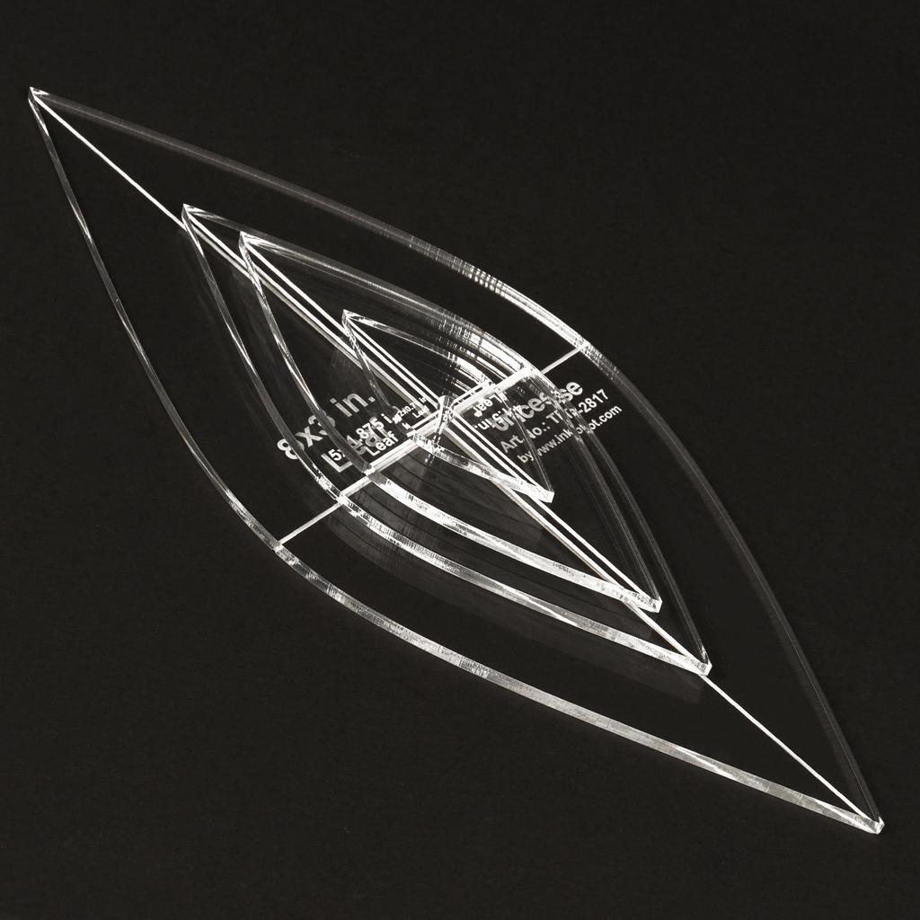 Traceease 4 шт. шаблон для аппликаций в форме листьев, лоскутное шитье своими руками, шаблоны для лоскутного шитья, толщина 1 8 дюймов