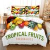 Все виды фруктов летний пододеяльник постельное белье размера Queen лимон апельсин клубника арбуз ананас для детей девочек мальчиков