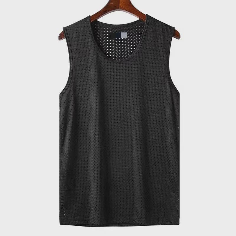 Мужской облегающий жилет Ice Silk Mesh Vest - дышащий, прохладный, летний фитнес-топ