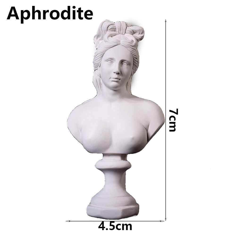 Desktop Ornament Greek Mythology Figurine Plaster Bust Statue Gypsum Portraits Famous Sculpture