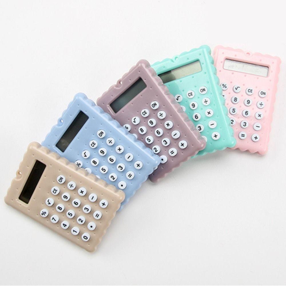 Biscuit Shape Scientific Calculators Battery Student Calculators Mini Calculator  Stationery