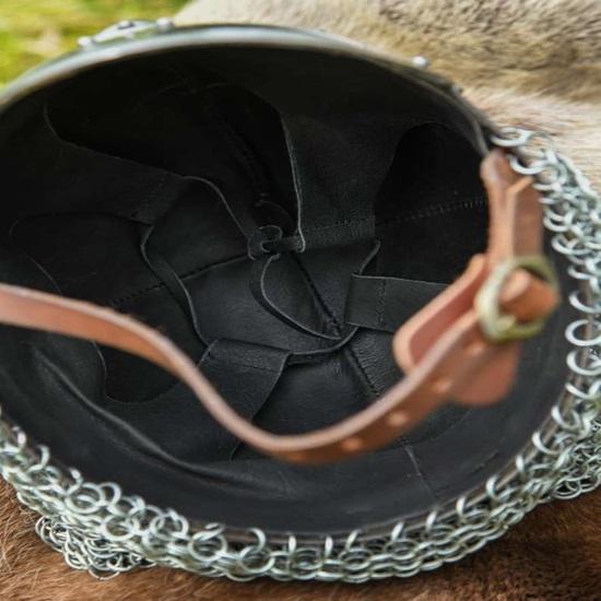 Шлем-очки викинга в стиле Гьермундбю, сталь 2 мм