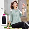 Пасит Летний костюм в китайском стиле для женщин среднего возраста