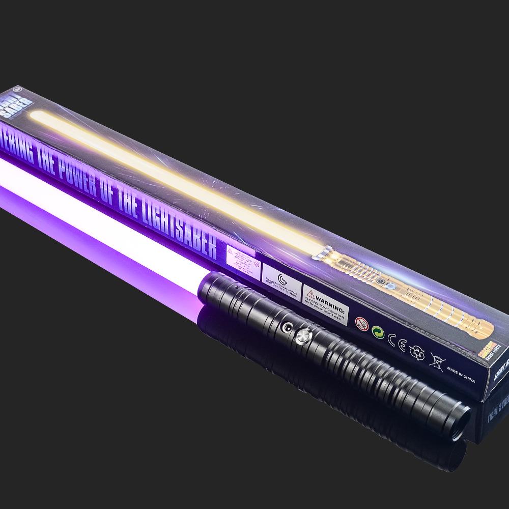 Премиальная металлическая подарочная коробка со световым мечом Звездных Войн - Перезаряжаемая, светящаяся игрушка для детей