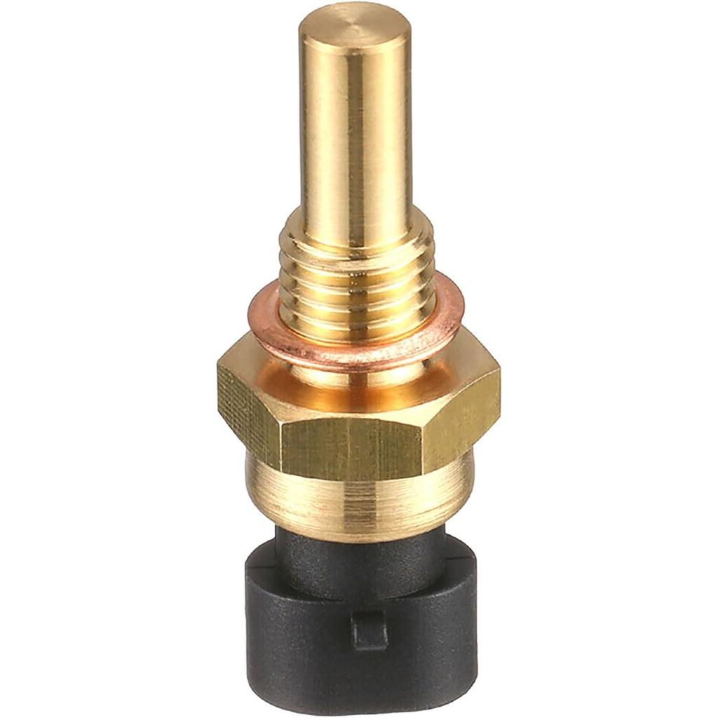 1 PC Engine Temperature Sensor, ECT Temp Sensor Replace 15404280 12191170 60811520 12608814, Car Parts, Compatible with Delphi (Gold)