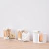 Cotton Round Pad Holder Powder Puff Storage Box Home Cotton Swab Box Makeup Organizer Dustproof Portable Durable Bathroom Jar