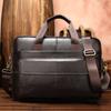 Westal Men's Briefcase Bag Men's Genuine Leather Laptop Bag Business Tote For Document Office Portable Laptop Shoulder Bag