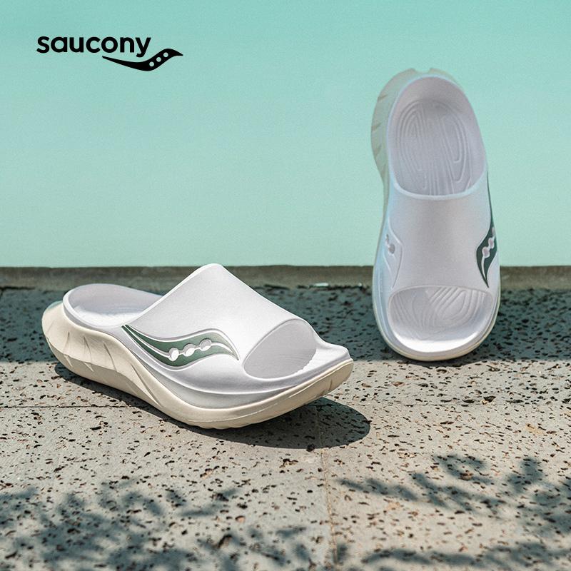 SAUCONY Бестселлер Расслабляющие Спортивные Бесшумные Нескользящие Устойчивые к запаху Защищающие от натирания Быстросохнущие Антибактериальные Массажные Шлепанцы Унисекс Сандалии S28903-4