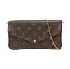 [Б/У] Сумка Felicie Pochette, Classic Monogram, Канва с покрытием и Кожа, Три в одном, На цепочке - Хорошее состояние #1YV5JLT