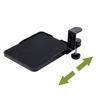 FUGEST Slider Mouse Table Armrest Clamp Type Hard Plastic (Black)