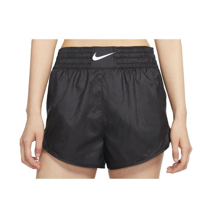 Nike Tempo Luxe Boxing Running Elastic Solid Color Sports Casual Shorts Women Shorts Black CU3216-010