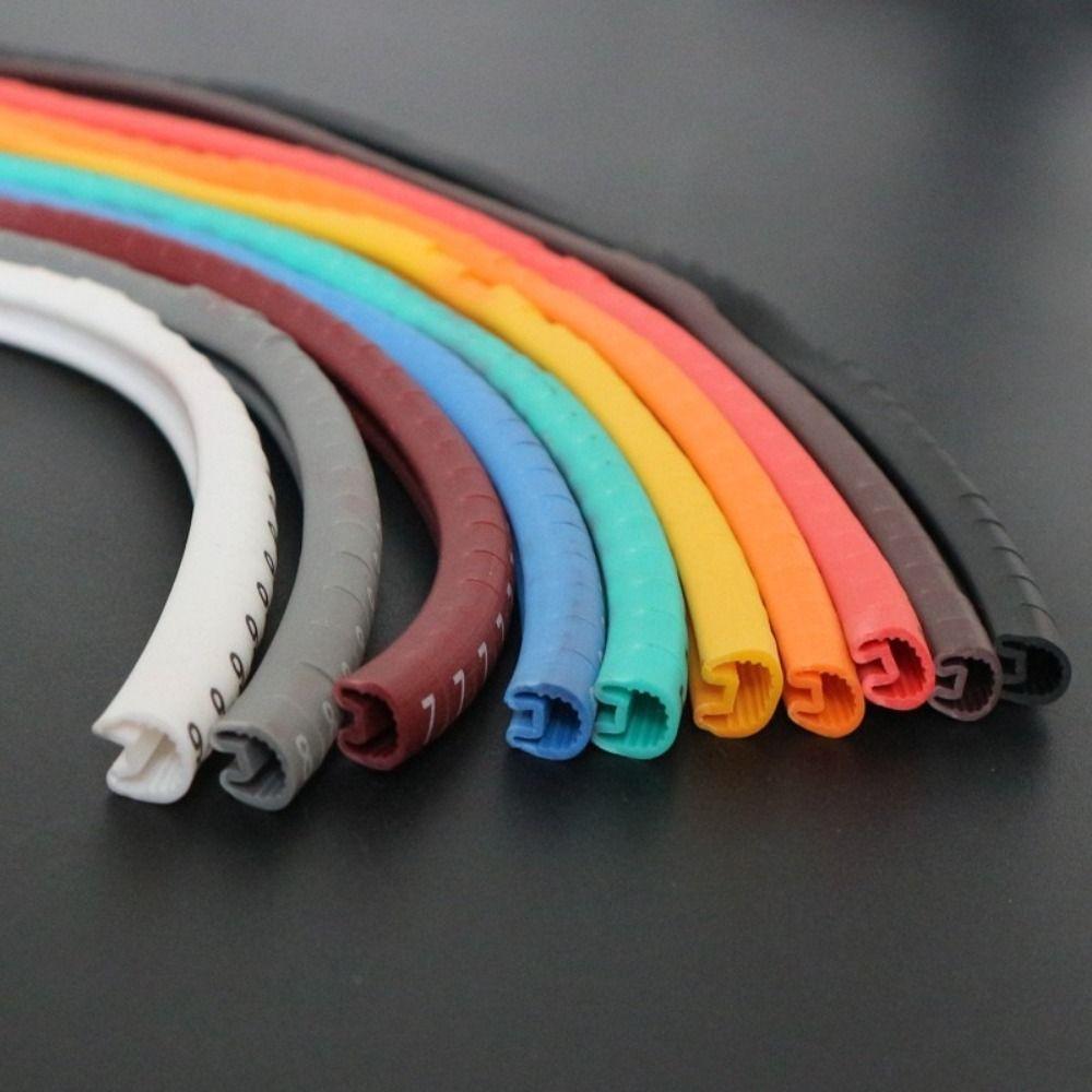 PVC Number Tube Wiring Identification 1.5 Square Millimeter Wire Labels Wire Cable