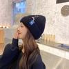 Cute Girl Stripe Skullies Autumn Winter Wool Hat Knitted Hat Women Beanies Korean Style Caps
