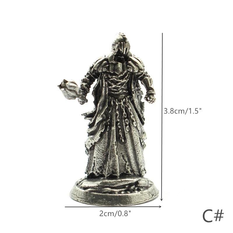 1 шт. Средневековый Легион Призрак Солдаты Модель Игрушки Фигурки Миниатюры Чистая Медь Рыцарь Орнамент Украшения Ремесла