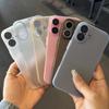 Ультратонкий матовый чехол 0,3 мм для iPhone Air 17 16 15 14 13 Pro Max Мягкая силиконовая задняя крышка для телефона для iPhone 16 15 14 Plus